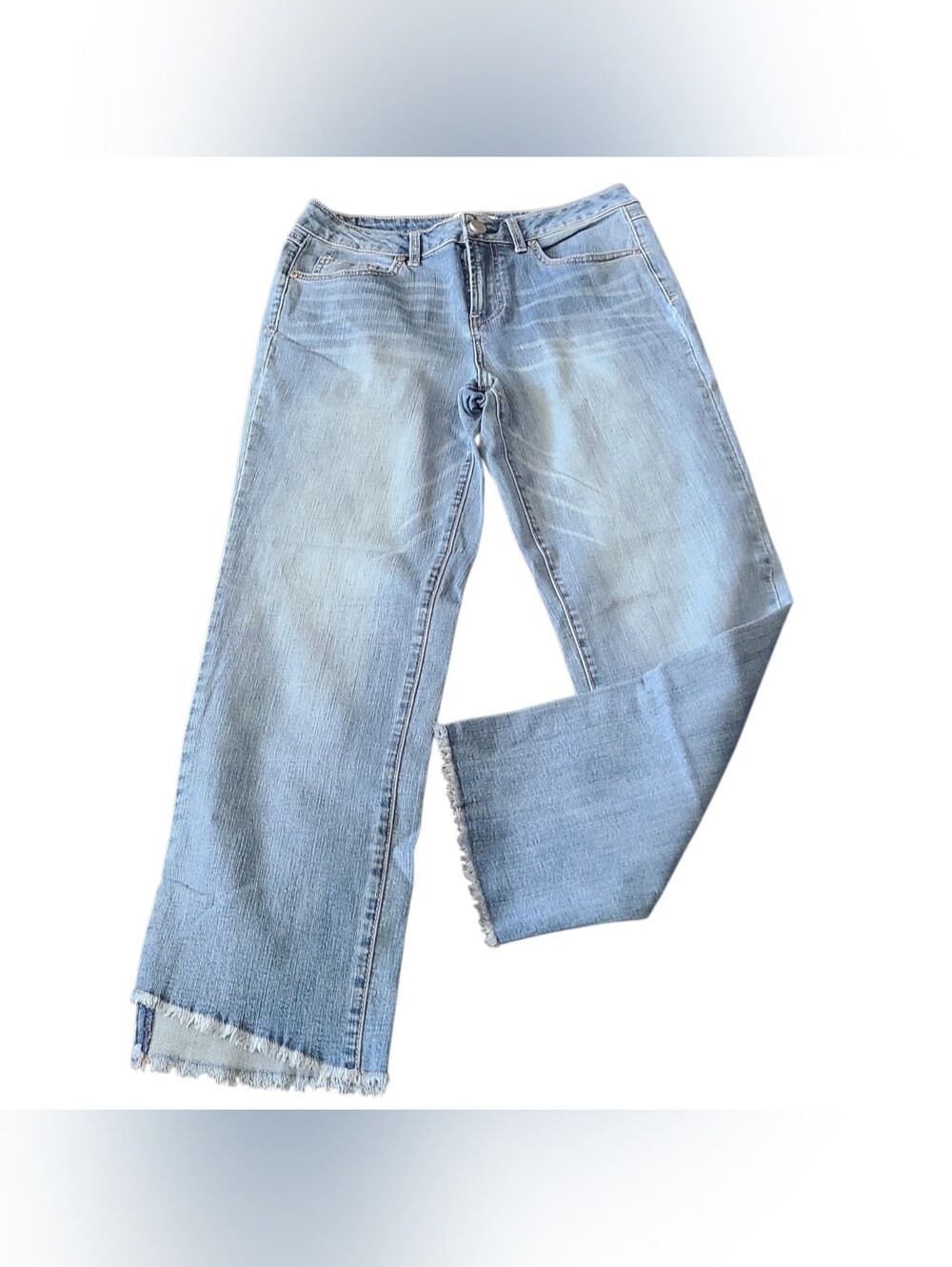 1822 | CROPPED STRAIGHT LEG JEANS | SIZE 8 - Picture 3 of 12